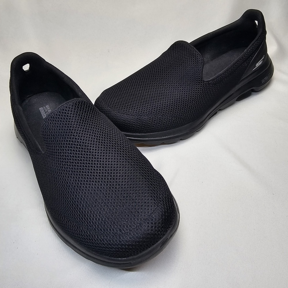 Skechers Go Walk 5 Womens Size 11 Black Athletic Walking Slip On Shoes Sneakers‎